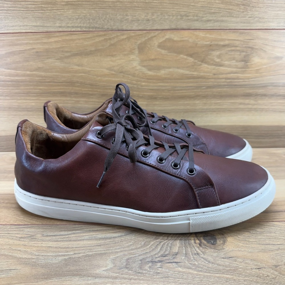 Thursday Boot Company Mens Premier Low Top 13 Brown Leather Sneakers